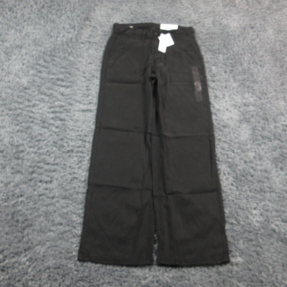 American Eagle Pants Womens 4 27W Black Stovepipe Stretch High Rise 29x29.5* NWT